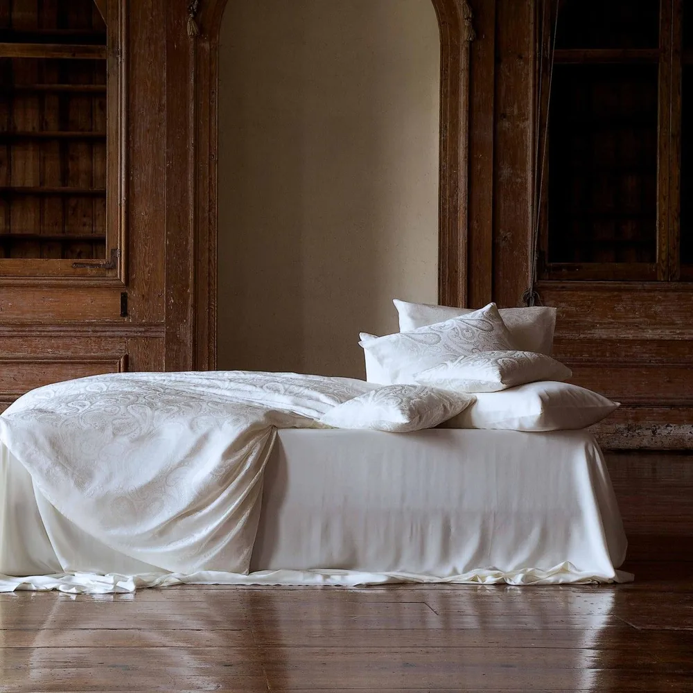 Parure de lit en soie jacquard