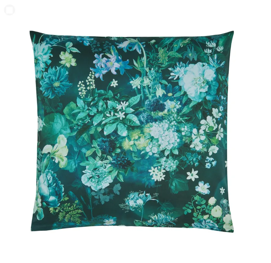 Linge de lit en satin émeraude